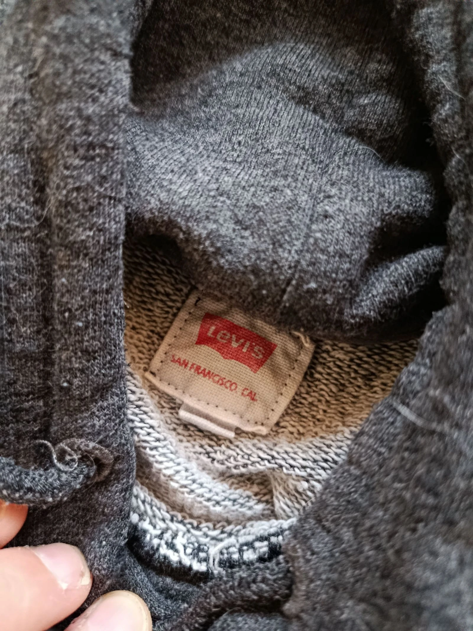 Sudadera Levi's original con capucha gris – Talla M – photo 2